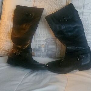 ARTURO CHIANG leather tall riding boots